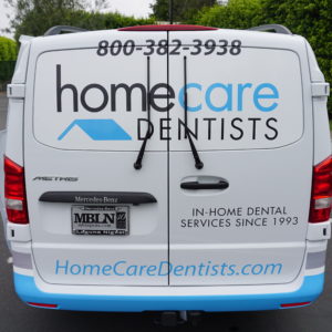 Work Trucks and Vans example: Mercedes Metris van outfitted for mobile dentistry and homecare dental visits.