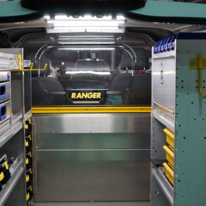 Ranger Design Shelving and Bulkhead Protection.