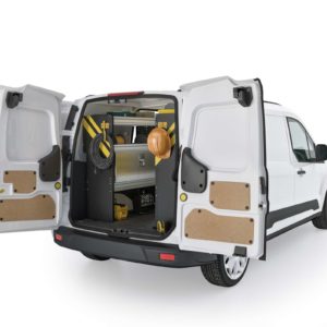 Ranger Design Ford Transit Connect Electrical Package, TCL-11 Installed, Rear Passenger View