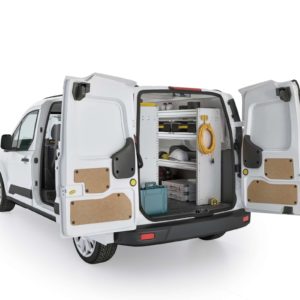 Ranger Design Ford Transit Connect 2014+ Aluminum Package, TCL-27 Installed, Rear Driver View