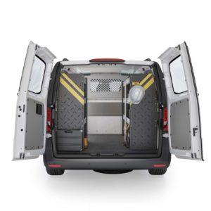 Ranger Design Mercedes Metris Contractor Package MML-10 Installed - Rear View