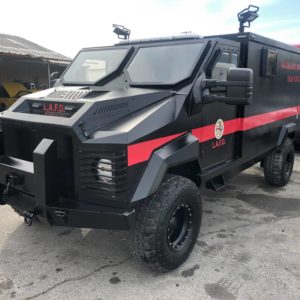 City of Los Angeles Hazmat Task Force SUV with Whelen overhead emergency lights.