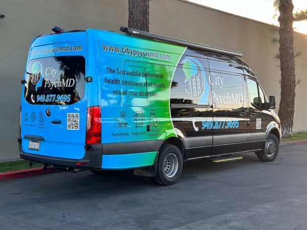 Work Trucks and Vans example: customized City PsychMD van for mobile mental health services.