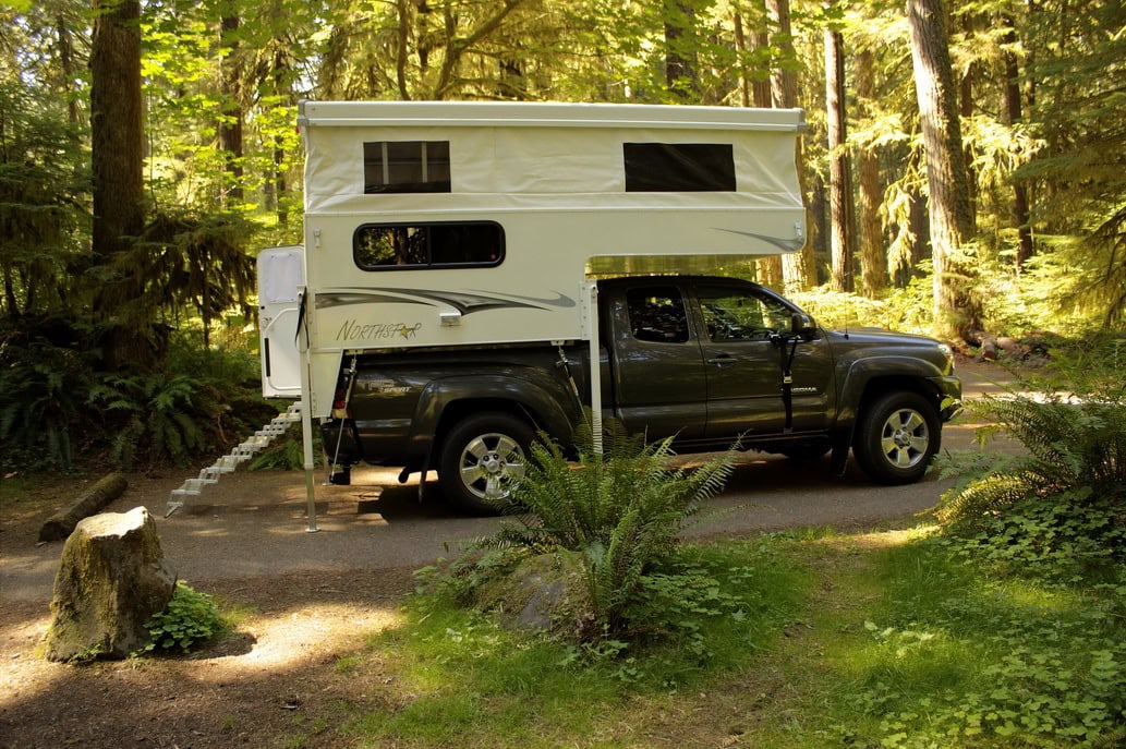 600ss Northstar Camper on a Tacoma in the pacific northwest