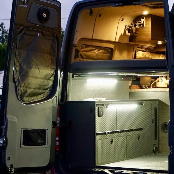 Plenty of Lighting and Power on this Recreational Van