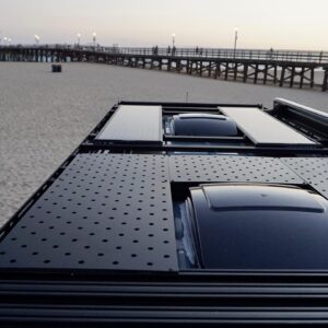 Roof Rack and Solar Panels Installed by American Trucks and Vans