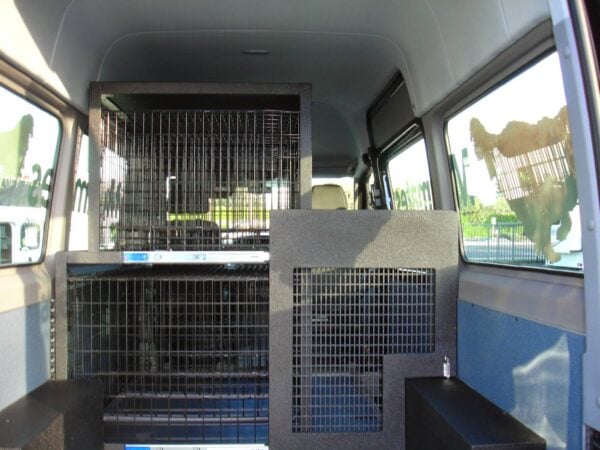 Muttmates Custom Doggie Daycare Transport Van Kennel