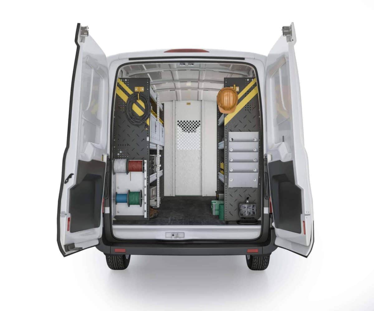 Ranger Design Ford Transit Electrical Package, FTM-11 Installed, Rear View