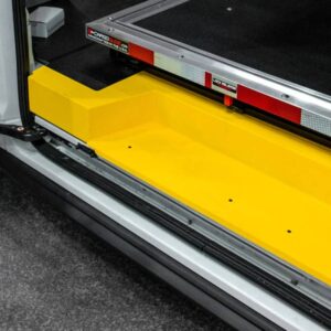 Legend rear door threshold with cargo Bedslide