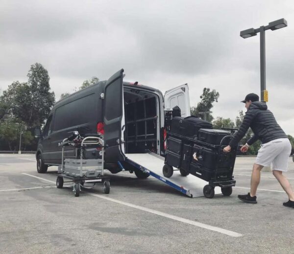 Loading Gear on Van Using WM System LIGHT-PLUS-Ramp