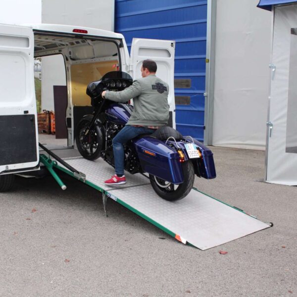 Loading Motorcycle using WM-ME Loading Ramp