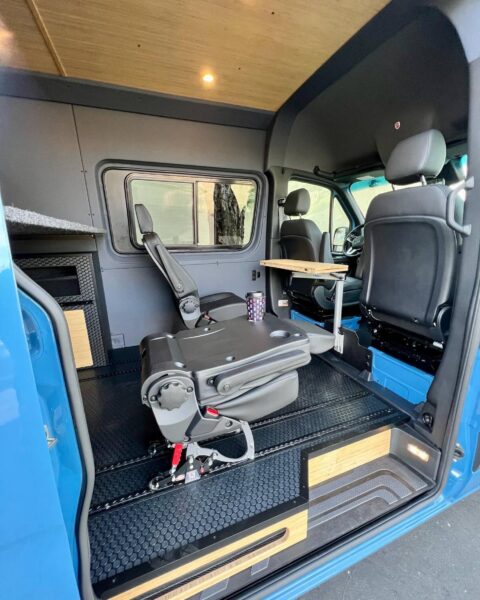 RRE Global Smartfloor Foldable Seating Installed by American Trucks & Vans