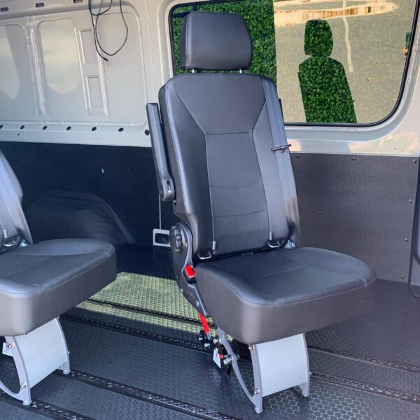 RRE Global Smartfloor with Swivel Seating Installed by American Trucks & Vans
