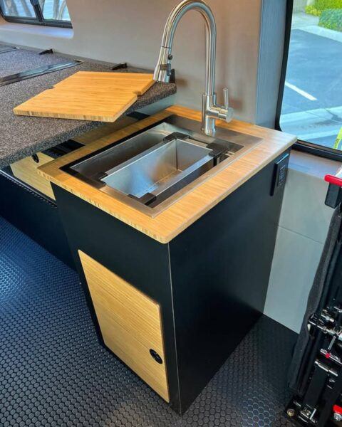 Sink with Hot Water Thanks to Rixen Hydronic Heating Systems