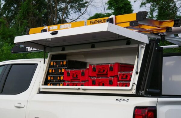 Trazer Utility Toolbox in Open Position with Partskeeper Boxes
