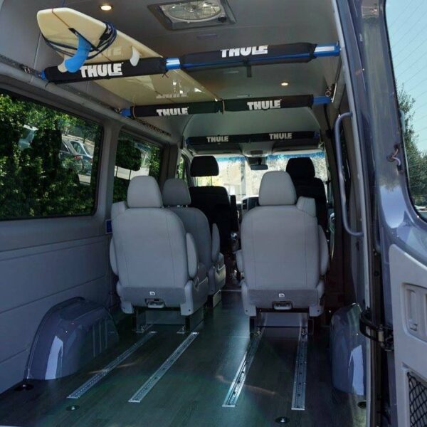 Van with Smartfloor System to Haul Surfers and Surfboards