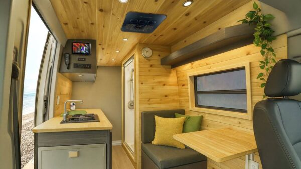 X2 Helix Series Rooftop Air Conditioner Recreational Van Interior