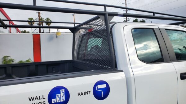 Black Maxx Truck Rack Mesh Cab Protection Headache Rack