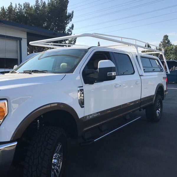Ford F350 Super Duty Truck with Heavy Duty Black Maxx Truck Rack Installed by American Trucks and Vans