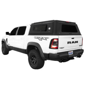 Overland Vehicle Systems truck cap installed on Dodge RAM 1500 5.7 foot bed