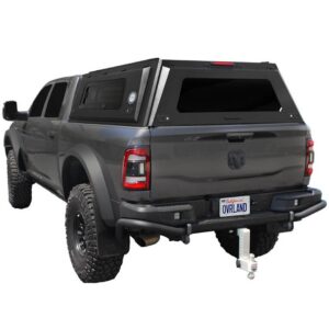 Overland Vehicle Systems truck cap installed on RAM 2500 and 3500 6.4 foot bed