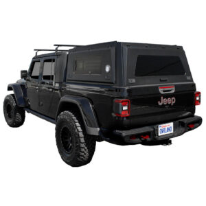 Overland Vehicle Systems truck cap installed on Jeep Gladiator 5 foot bed
