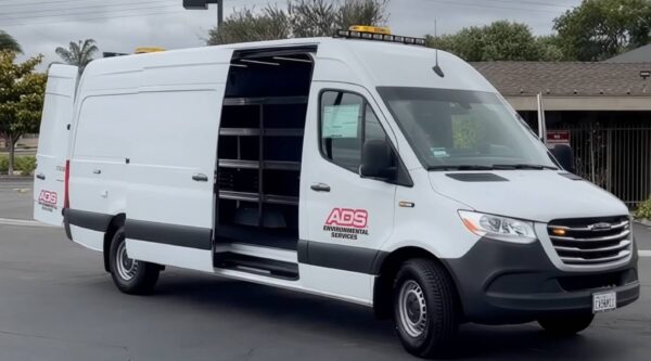 Vehicle safety lighting for roadside service vehicles.